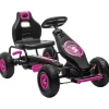 Homcom - Kart de pedales Negro/Rosa* Vehículos De Batería O A Pedales