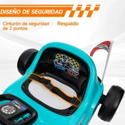 AIYAPLAY Homcom - Kart eléctrico Azul con luz y música
