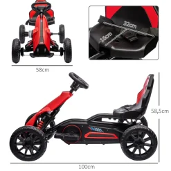 Homcom - Kart eléctrico infantil 2 velocidades* Vehículos De Batería O A Pedales