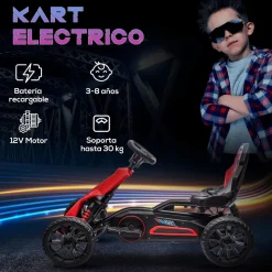 Homcom - Kart eléctrico infantil 2 velocidades* Vehículos De Batería O A Pedales