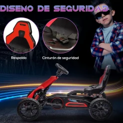 Homcom - Kart eléctrico infantil 2 velocidades* Vehículos De Batería O A Pedales