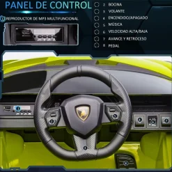 Homcom - Lamborghini SIAN eléctrico verde