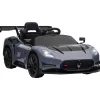 AIYAPLAY Homcom - Maserati GT2 eléctrico Gris con mando* Vehículos De Batería O A Pedales