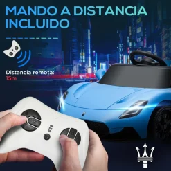 AIYAPLAY Homcom - Maserati MC20 eléctrico Azul con mando