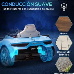 AIYAPLAY Homcom - Maserati MC20 eléctrico Azul con mando