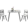 ZONEKIZ Homcom - Mesa con 2 sillas Panda