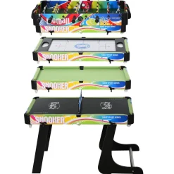 Homcom - Mesa multijuegos diseño 4 en 1