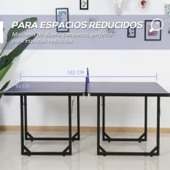 Homcom - Mesa Ping Pong plegable con red* Deportes