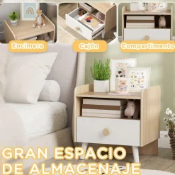 AIYAPLAY Homcom - Mesilla de noche infantil* Estilo De Vida