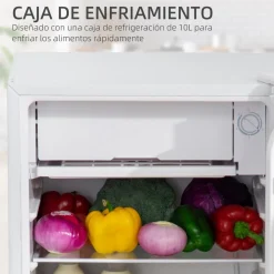 Homcom - Mini Nevera Blanca con Congelador 91L* Figuras De Acción