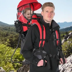 Homcom - Mochila portabebés plegable* Portabebés Y Bici·Portabebés Y Mochilas