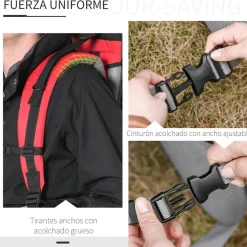 Homcom - Mochila portabebés plegable* Portabebés Y Bici·Portabebés Y Mochilas