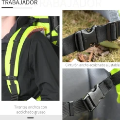 Homcom - Mochila porta-bebés verde 85 cm* Portabebés Y Bici·Portabebés Y Mochilas