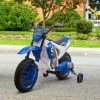 Homcom - Moto eléctrica azul-blanco