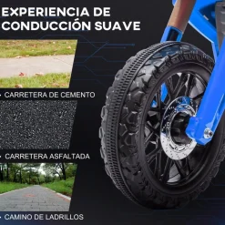 AIYAPLAY Homcom - Moto eléctrica batería 6 V Azul* Vehículos De Batería O A Pedales