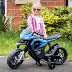 Homcom - Moto eléctrica batería con ruedas de equilibrio