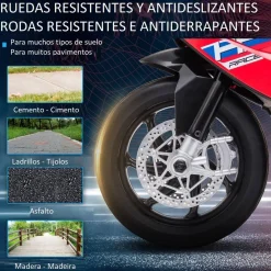 Homcom - Moto eléctrica BMW HP4 roja* Vehículos De Batería O A Pedales