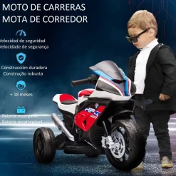 Homcom - Moto eléctrica BMW HP4 roja* Vehículos De Batería O A Pedales