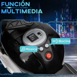 Homcom - Moto eléctrica con luz y música