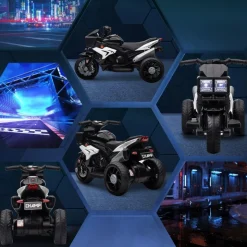 Homcom - Moto eléctrica con luz y música