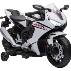 Homcom - Moto eléctrica Honda blanca* Vehículos De Batería O A Pedales