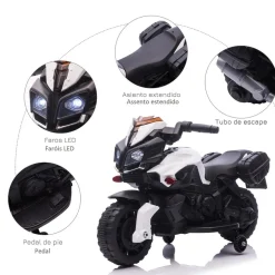 Homcom - Moto eléctrica infantil