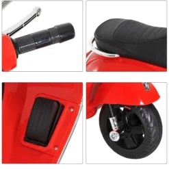 Homcom - Moto Eléctrica Infantil Rojo* Vehículos De Batería O A Pedales