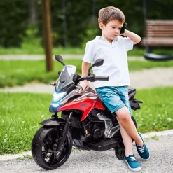AIYAPLAY Homcom - Moto eléctrica infantil Honda Rojo/Negro