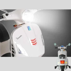 Homcom - Moto Eléctrica Infantil Blanco