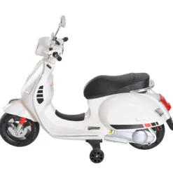 Homcom - Moto Eléctrica Infantil Blanco