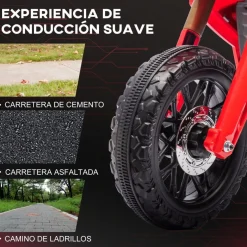 AIYAPLAY Homcom - Moto eléctrica para niños Rojo