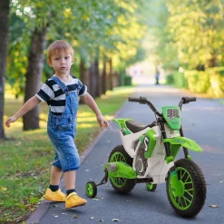 Homcom - Moto eléctrica 12V verde* Vehículos De Batería O A Pedales