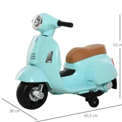 Homcom - Moto Eléctrica Vespa* Vehículos De Batería O A Pedales
