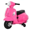 Homcom - Moto Eléctrica Vespa rosa* Vehículos De Batería O A Pedales