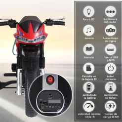 Homcom - Moto infantil eléctrica Trial con batería* Vehículos De Batería O A Pedales