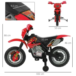 Homcom - Moto infantil eléctrica Cross* Vehículos De Batería O A Pedales