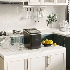 Homcom - Máquina Hielo Negro 90W