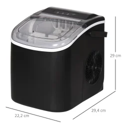 Homcom - Máquina Hielo Negro 105W