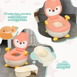 Homcom - Orinal de aprendizaje zorro