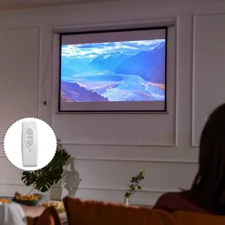 Homcom - Pantalla de proyección motorizada 84'' con mando* Electrónicos