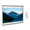 Homcom - Pantalla de proyección motorizada 100''con mando