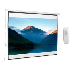 Homcom - Pantalla de proyección motorizada 120''con mando* Electrónicos