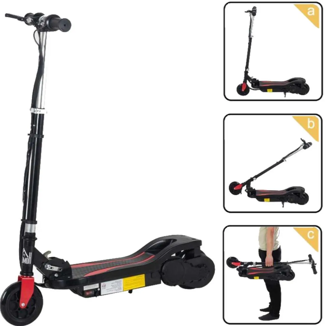 Homcom - Patinete Eléctrico Plegable Metal* Patines Y Monopatines