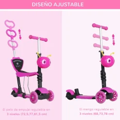Homcom - Patinete scooter con asiento ajustable* Patines Y Monopatines