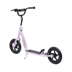 Homcom - Patinete Scooter Ajustable 2 ruedas Rosa
