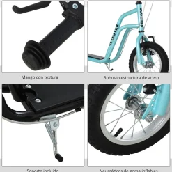 Homcom - Patinete Scooter regulable Azul