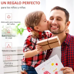 Homcom - Patinete Scooter regulable Negro