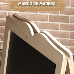 VINSETTO Homcom - Pizarra caballete doble con tizas y plantillas* Steam|Arte Y Manualidades