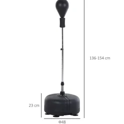 Homcom - Punching Ball con altura ajustable
