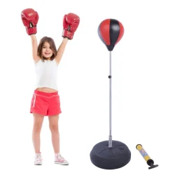 Homcom - Punching Ball con guantes* Deportes